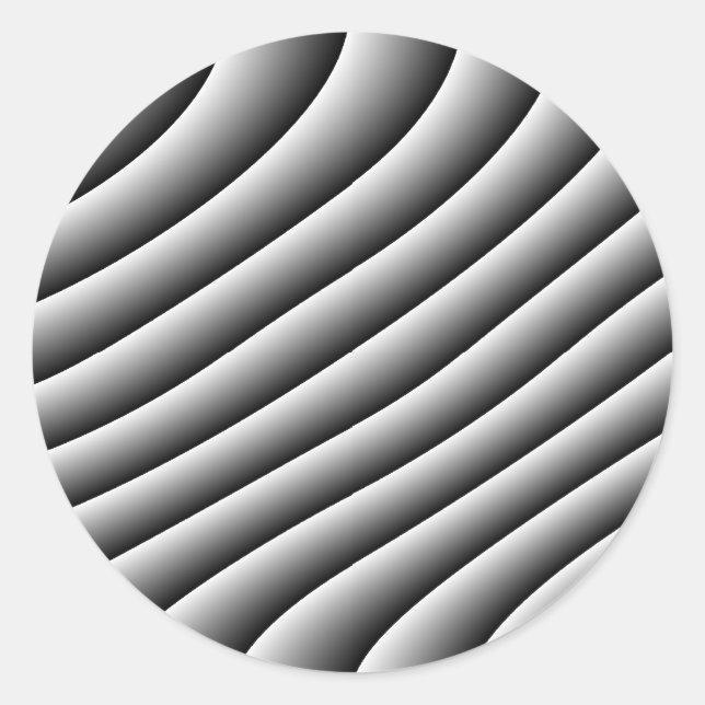 Stickers vintage Wavy Lines (Devant)