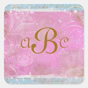 Stickers vintages Blue Toile Personnalisés