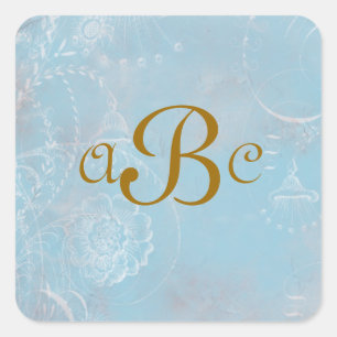 Stickers vintages Blue Toile Personnalisés