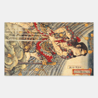Stickers vintages japonais Samurai