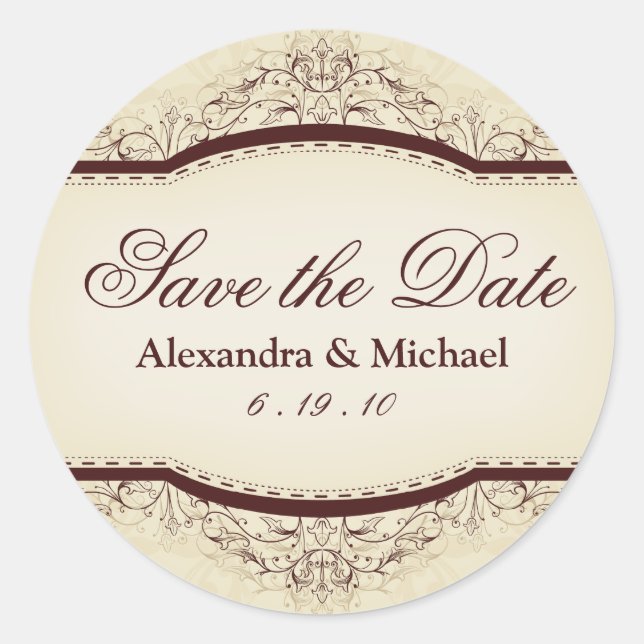 Stickers Vintages ornés (Devant)