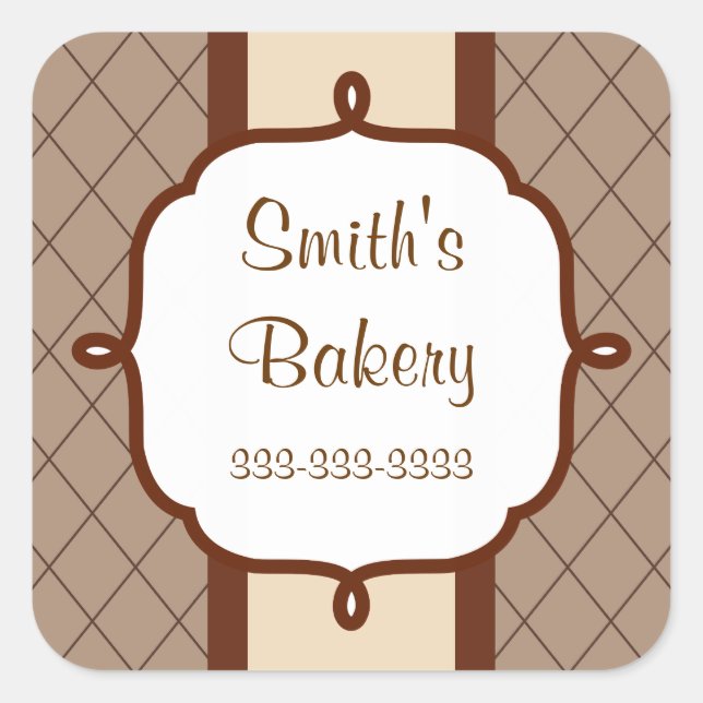 Stickers vintages pour entreprises de chocolat (Devant)