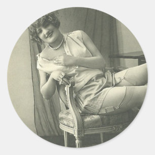 Stickers Vintages pour filles à la broche