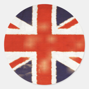 Stickers vintages Union Jack Round