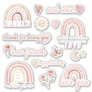 Stickers Vinyl Anniversaire de Boho Friend