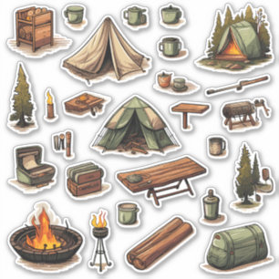 Stickers Vinyl Camping Sur Mesure