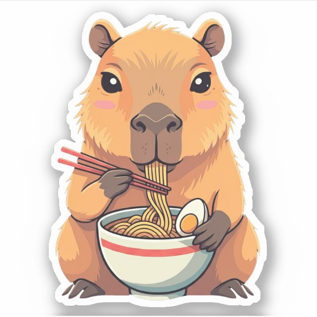 Stickers Vinyl Capybara mignons (Devant)