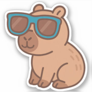 Stickers Vinyl Capybara mignons