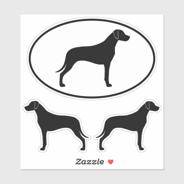 Stickers Vinyl Chien Rhodesian Ridgeback (Feuille)