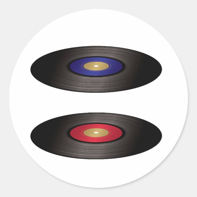 Stickers Vinyl Records (Devant)