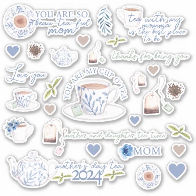 Stickers Vinyl Thé Saint Valentin (Devant)