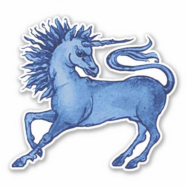 Stickers Vinyl Unicorn William De Morgan (Devant)