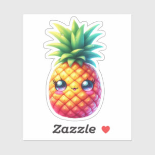 Stickers Vinyle Cute Pineappé Custom-Cut