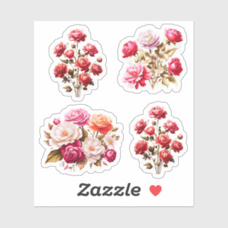 Stickers Vinyle Fleurs de Mariage Florales