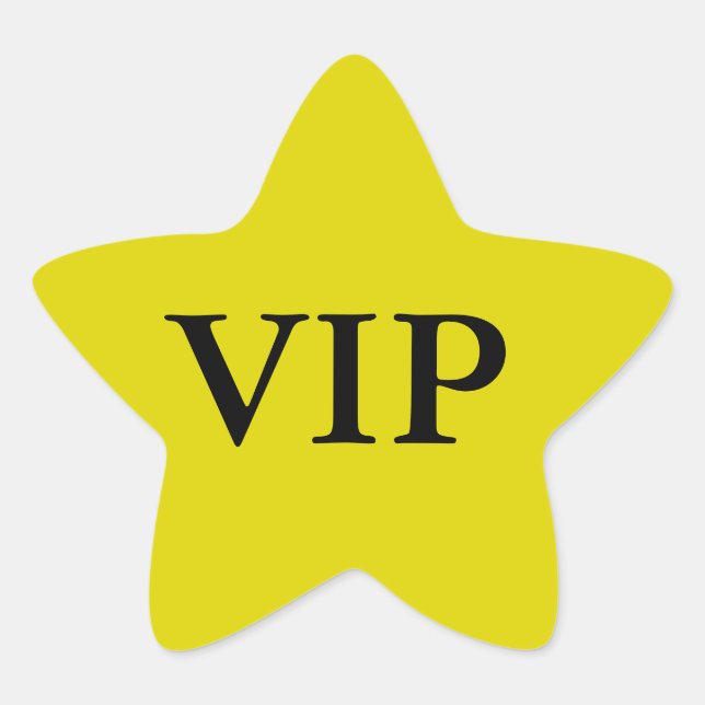 Stickers VIP Star (Devant)