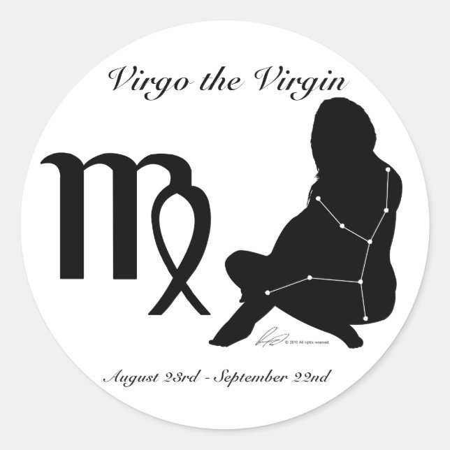 Stickers Virgo Constellation/Zodiac (Devant)