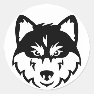 Stickers Visage Husky