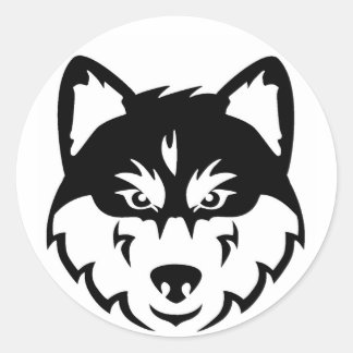 Stickers Visage Husky