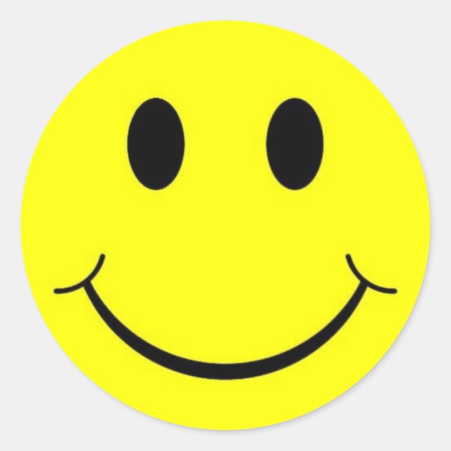 Stickers Visage Jaune les années 70 (Devant)