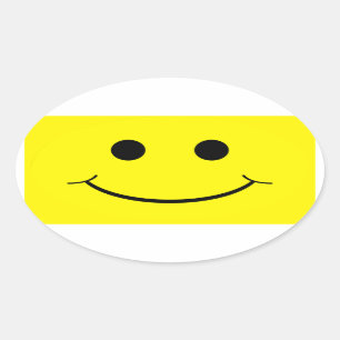 Stickers Visage Ovale Jaune