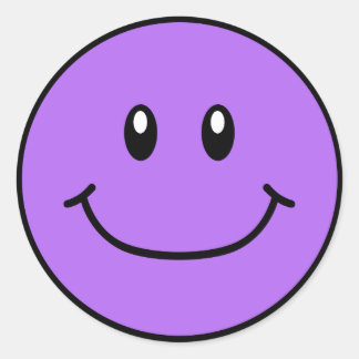 Stickers Visage Souriant Purple 0001