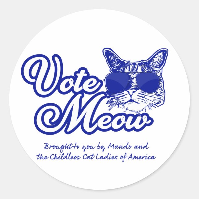 Stickers Voter Meow (Devant)