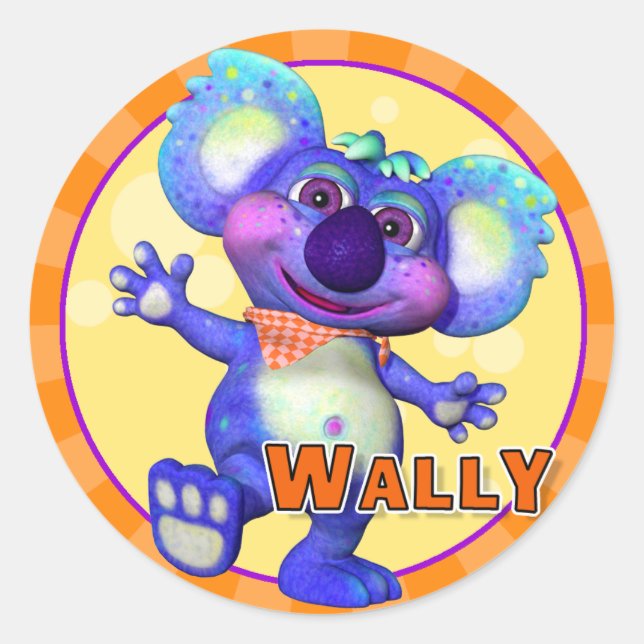 Stickers Wally amusants (Devant)