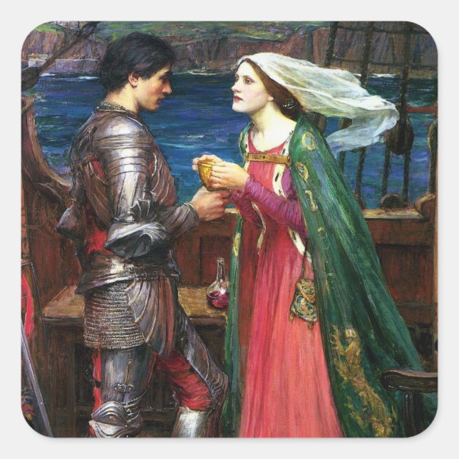 Stickers Waterhouse Tristan et Isolde (Devant)