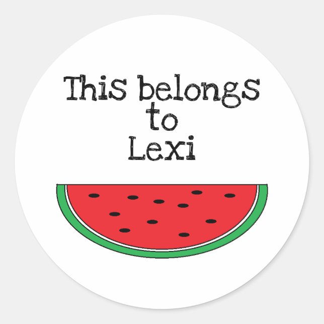 Stickers "Watermelon" personnalisés (Devant)