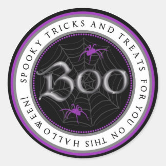 Stickers Web Halloween Spider violet Favoriser