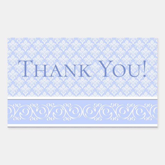 Stickers - Wedgewood Blue Damask (Devant)