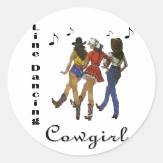 Stickers Western Country "Line Dancing Cowgirl"