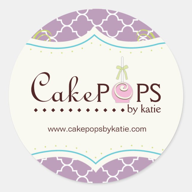 Stickers Whimsical Cake Pop (Devant)