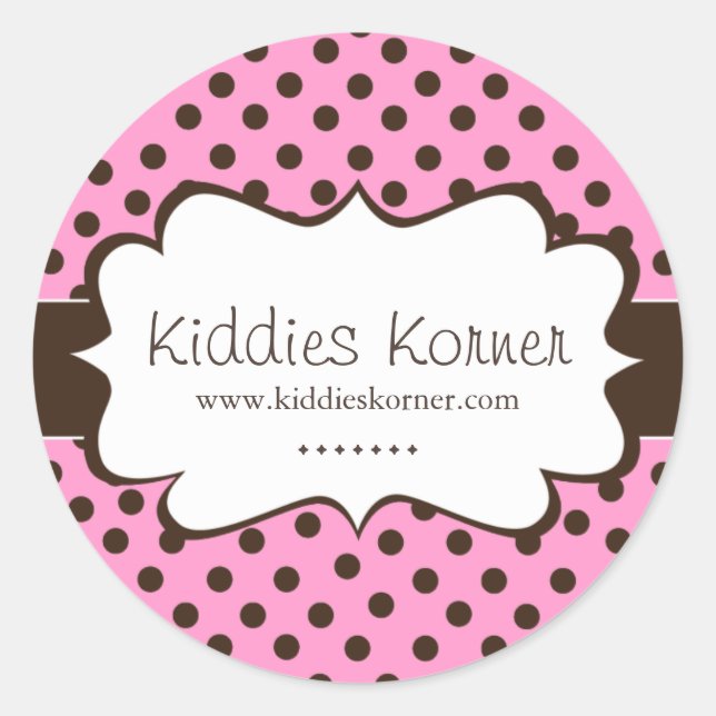 Stickers Whimsical et mignon Polk a Dot (Devant)