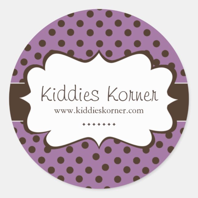 Stickers Whimsical et mignon Polk a Dot (Devant)