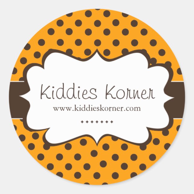 Stickers Whimsical et mignon Polk a Dot (Devant)