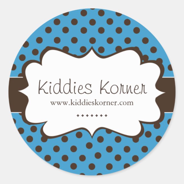 Stickers Whimsical et mignon Polk a Dot (Devant)