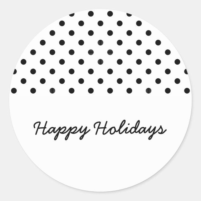 Stickers White Sweet Polka Dot Holiday (Devant)