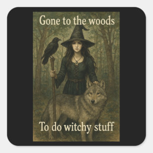 Stickers Witchff Woodland Witch