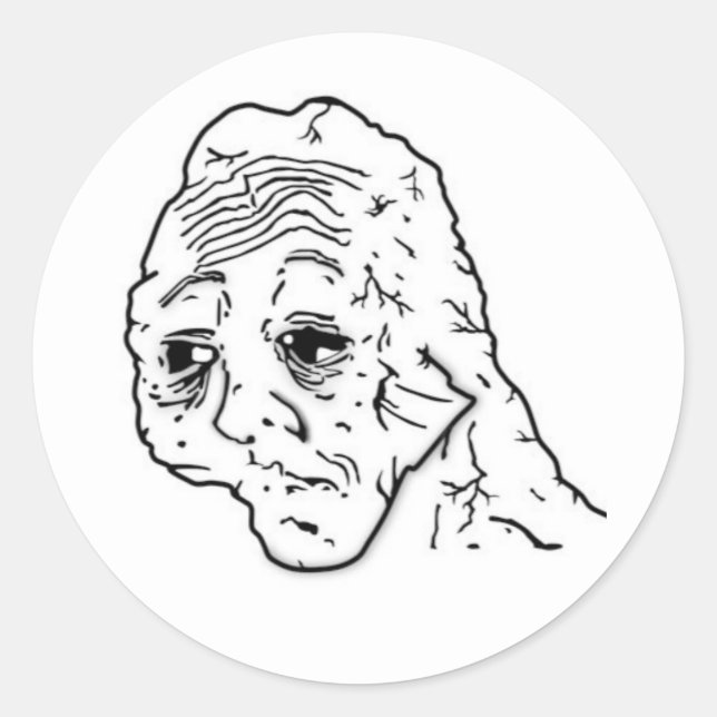 stickers Wojak fatigué (Devant)