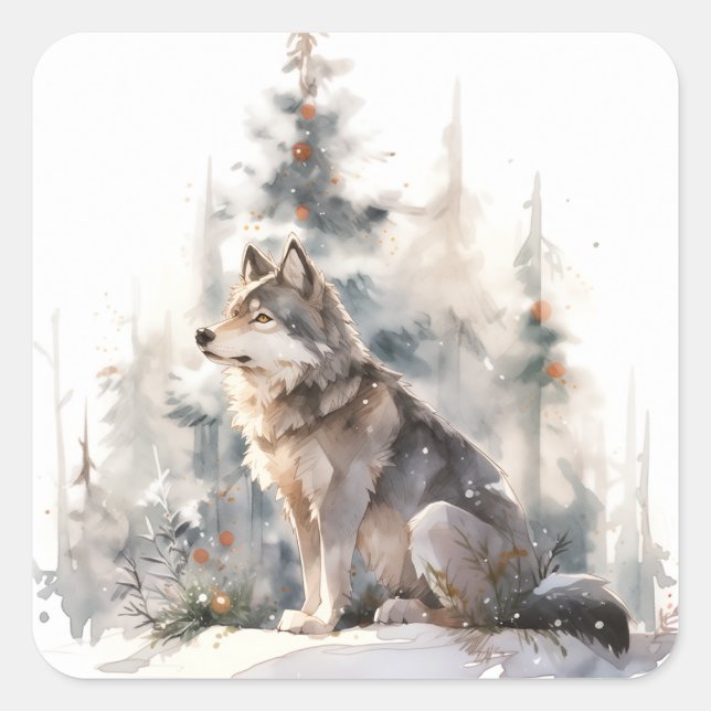 Stickers Wolf d'hiver (Devant)