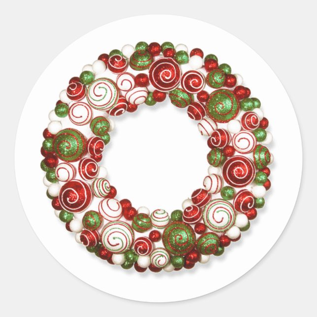 Stickers Wreath Holiday (Devant)
