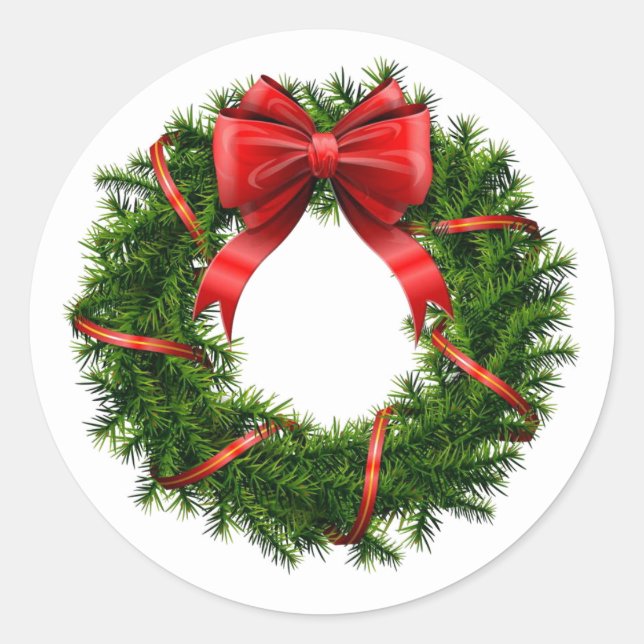 Stickers Wreath Holiday (Devant)