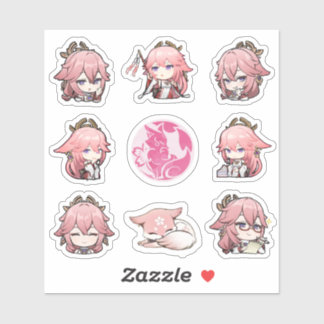 Stickers Yae Miko Impact Genshin