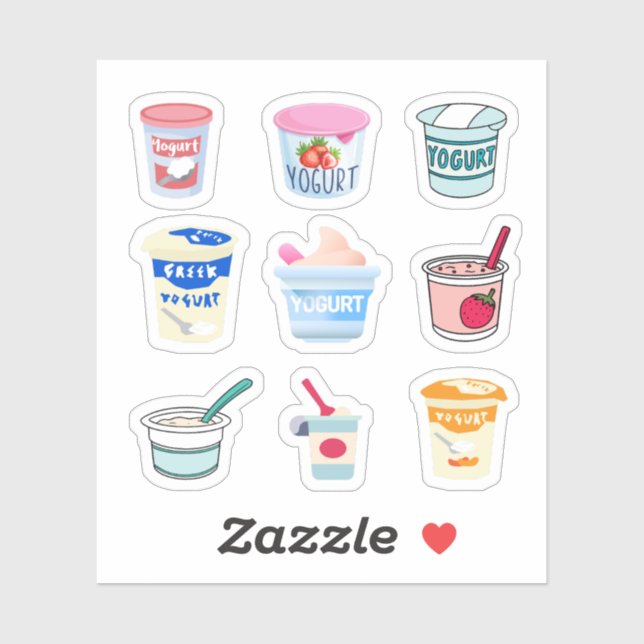 Stickers yaourt (Feuille)