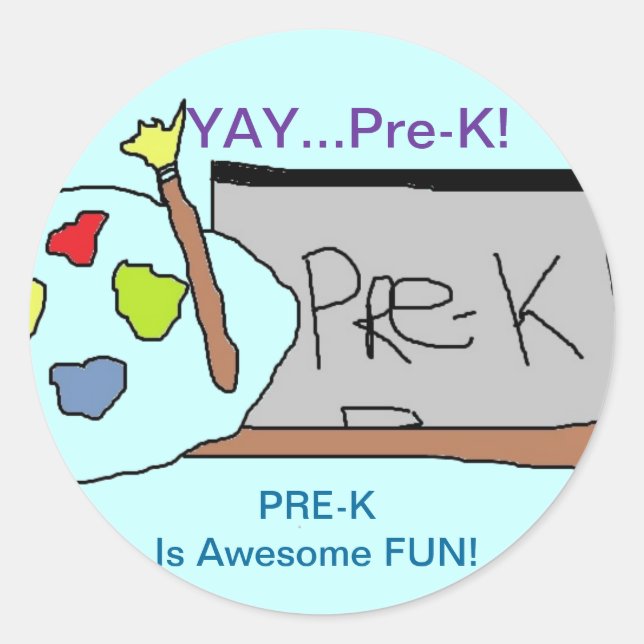 Stickers Yay Pre=K (Devant)