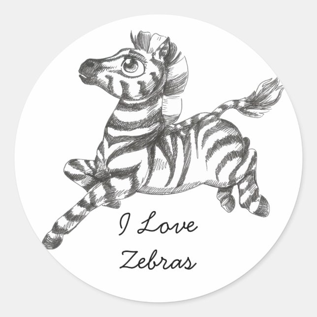 Stickers Zebra (Devant)