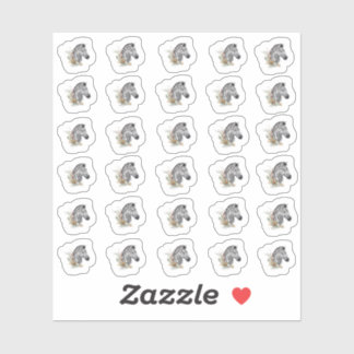 Stickers Zebra Aquarelle