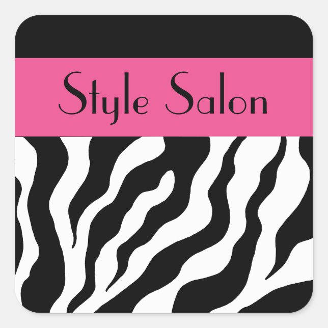 Stickers Zebra d'affaires personnalisés (Devant)