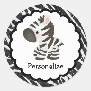 Stickers Zebra et Poster de animal de Parties scin
